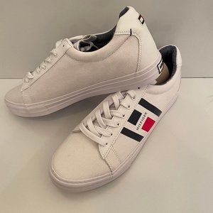 Tommy Hilfiger TMRANKER White Canvas Lace up Sneakers Size 11